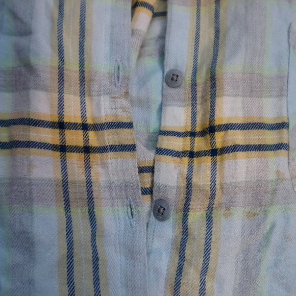 NWT C&C CALIFORNIA rayon plaid shirt (M) - Picture 8 of 8